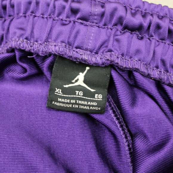 Retro Air Jordan Shorts - Purple with White Cement Colorblocks - Men's XL - Picture 5 of 5